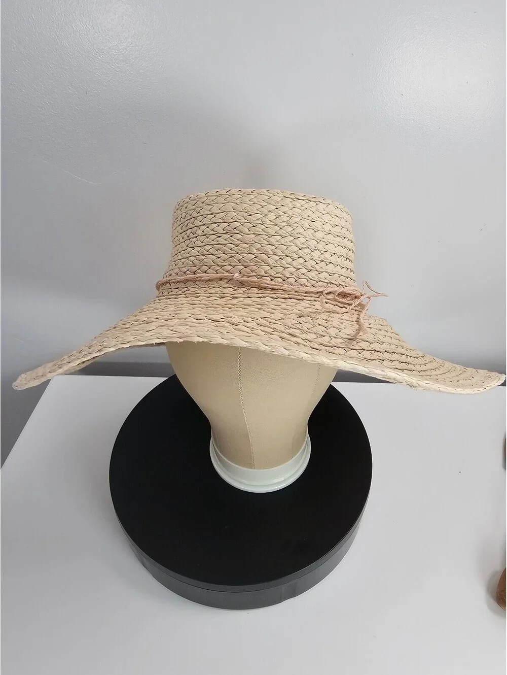 Ellen Tracy Wide Brim Straw Sun Hat